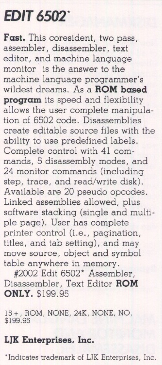 AtariWiki V3.1: Edit 6502